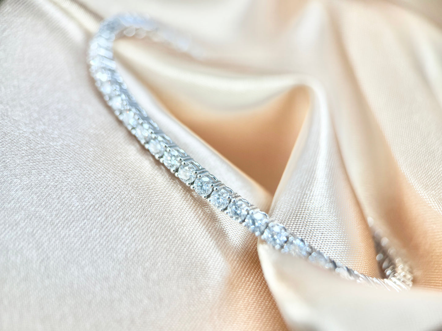 Ligne Étoilée Lab Grown Tennis Bracelet