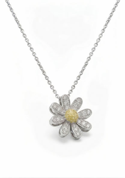Daisy du Printemps Diamond Pendant Necklace